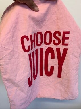 Rare Juicy Couture Drawstring Pouch Choose Juicy Love P&G